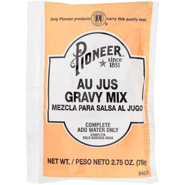 Pioneer® Au Jus Gravy Mix 12/2.75 oz. – C.H.Guenther & Son