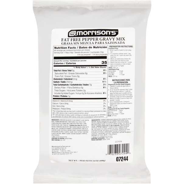 thumbnail image 2 of Morrison's Country Style Gravy Mix – 1.5 Lb Bulk Pack (6 Pouches) – Gluten Free, Fat Free 2 of 4